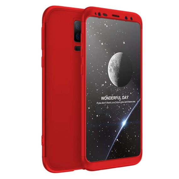 Microsonic Samsung Galaxy S9 Plus Kılıf Double Dip 360 Protective Kırmızı 1