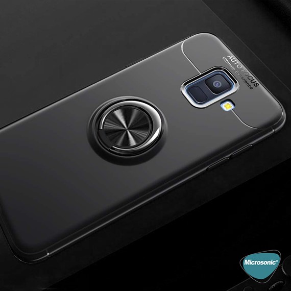 Microsonic Samsung Galaxy S9 Plus Kılıf Kickstand Ring Holder Lacivert 4