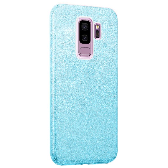 Microsonic Samsung Galaxy S9 Plus Kılıf Sparkle Shiny Mavi 2