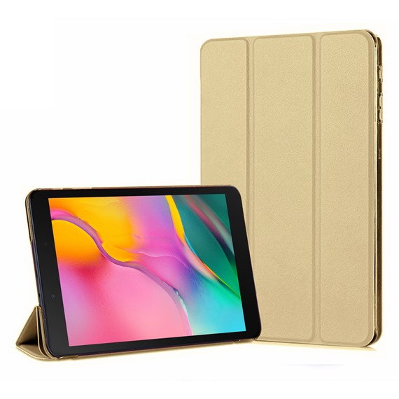 Microsonic Samsung Galaxy Tab A 8 T290 Smart Case ve arka Kılıf Gold 1