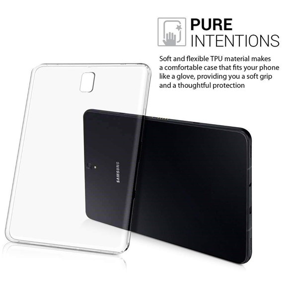 Microsonic Samsung Galaxy Tab A 10 5 T590 Kılıf Transparent Soft Beyaz 4