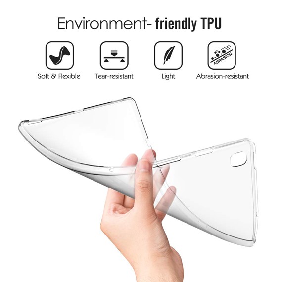 Microsonic Samsung Galaxy Tab S5e 10 5 T720 Kılıf Transparent Soft Siyah 2