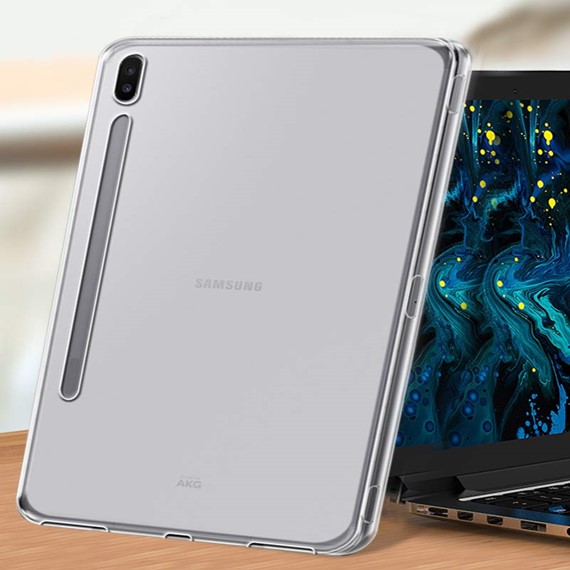 Microsonic Samsung Galaxy Tab S6 10 6 T860 Kılıf Transparent Soft Beyaz 4