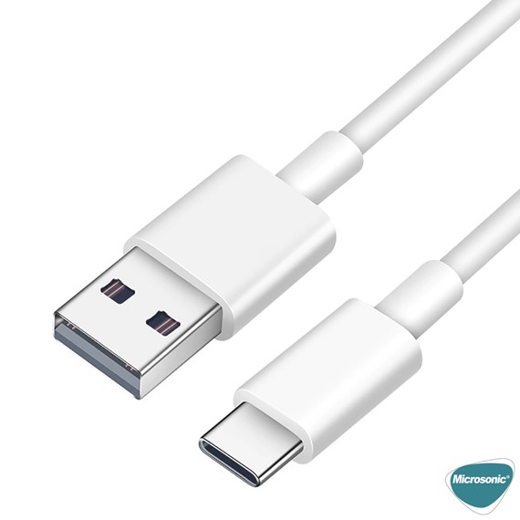 Microsonic Type-C to USB Kablo Macbook iOS Typ-C to USB Dönüştürücü Adaptör Kablo Beyaz 5