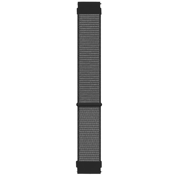 Microsonic Samsung Galaxy Watch 6 Classic 43mm Hasırlı Kordon Woven Sport Loop Gri 1