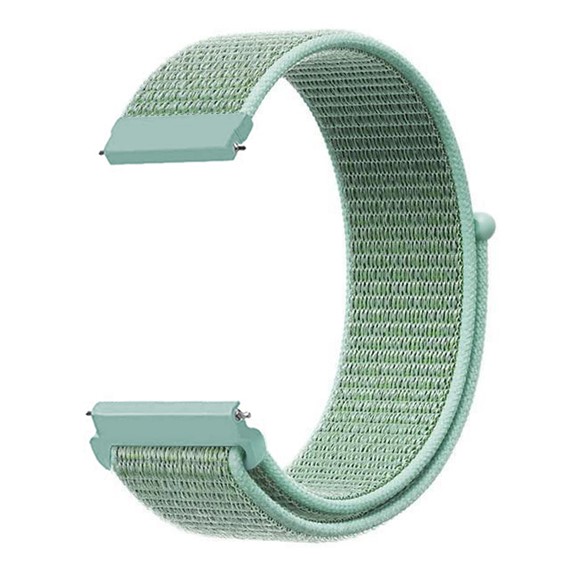 Microsonic Samsung Galaxy Watch 6 40mm Hasırlı Kordon Woven Sport Loop Mint Yeşili 2