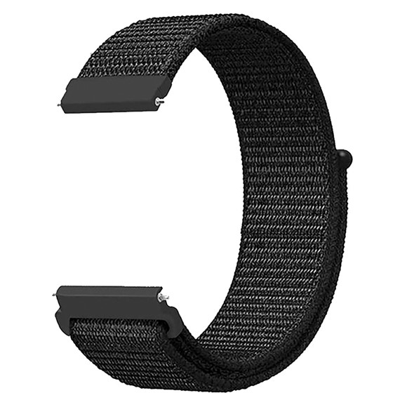 Microsonic Huawei Watch GT Elegant Hasırlı Kordon Woven Sport Loop Siyah 2