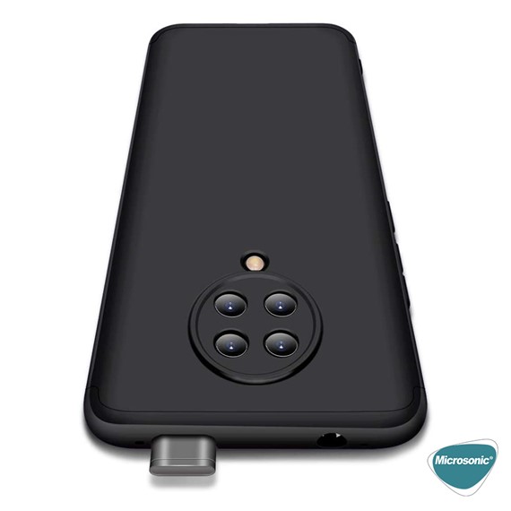 Microsonic Xiaomi Redmi K30 Pro Kılıf Double Dip 360 Protective Siyah 7