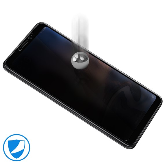 Microsonic Xiaomi Mi Max 3 Privacy 5D Gizlilik Filtreli Cam Ekran Koruyucu Siyah 4