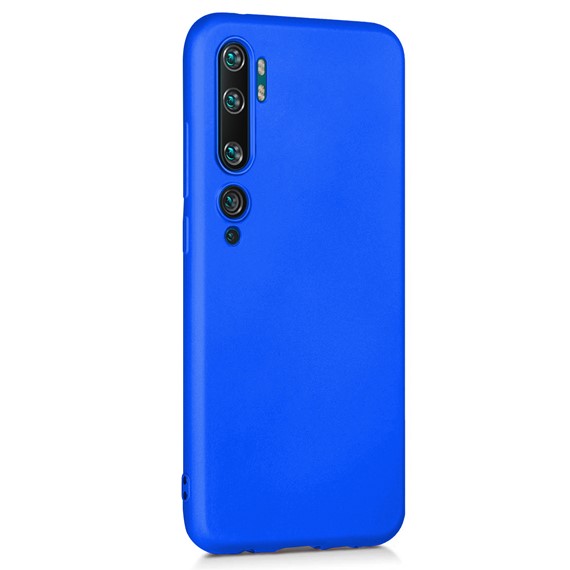 Microsonic Matte Silicone Xiaomi Mi Note 10 Kılıf Mavi 2
