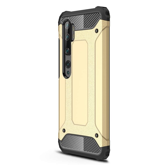 Microsonic Xiaomi Mi Note 10 Kılıf Rugged Armor Gold 2