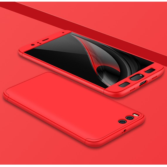 Microsonic Xiaomi Mi Note 3 Kılıf Double Dip 360 Protective Kırmızı 3
