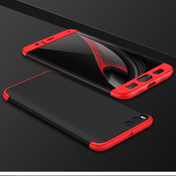 Microsonic Xiaomi Mi6 Kılıf Double Dip 360 Protective Siyah Kırmızı 3