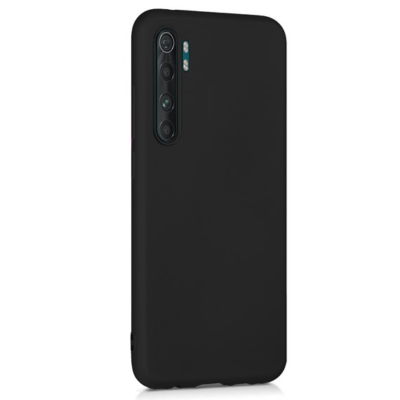 Microsonic Matte Silicone Xiaomi Mi Note 10 Lite Kılıf Siyah 2