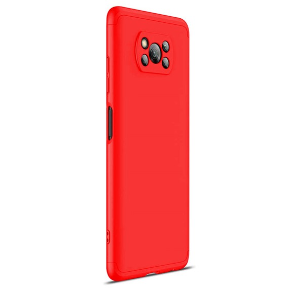 Microsonic Xiaomi Poco X3 NFC Kılıf Double Dip 360 Protective Kırmızı 2