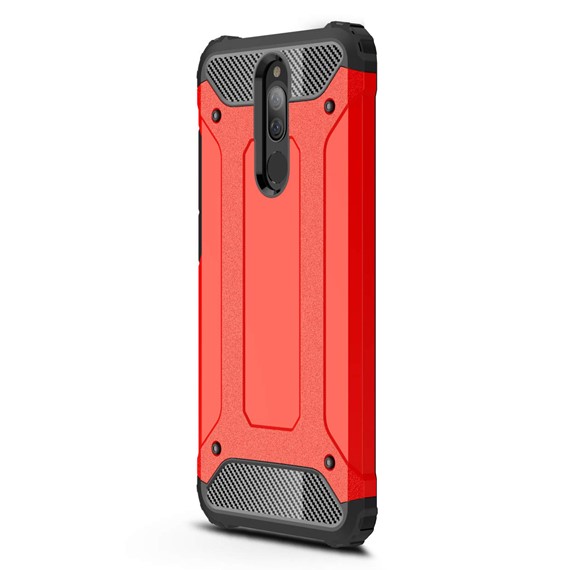 Microsonic Xiaomi Redmi 8 Kılıf Rugged Armor Kırmızı 2