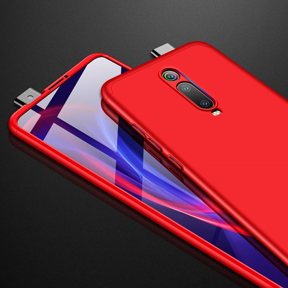 Microsonic Xiaomi Redmi K20 Kılıf Double Dip 360 Protective Kırmızı 4