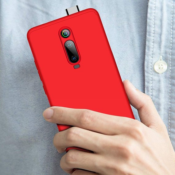 Microsonic Xiaomi Redmi K20 Kılıf Double Dip 360 Protective Kırmızı 5