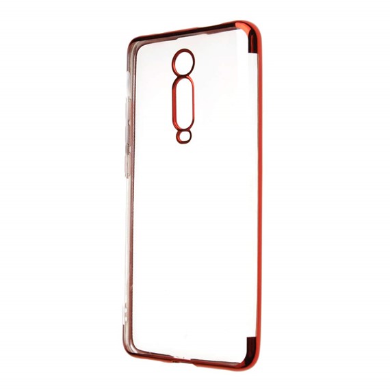 Microsonic Xiaomi Redmi K20 Kılıf Skyfall Transparent Clear Kırmızı 3