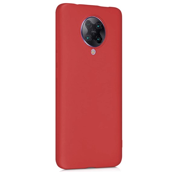 Microsonic Matte Silicone Xiaomi Redmi K30 Pro Kılıf Kırmızı 2