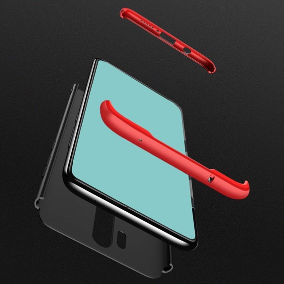 Microsonic Xiaomi Redmi Note 8 Pro Kılıf Double Dip 360 Protective Kırmızı 3