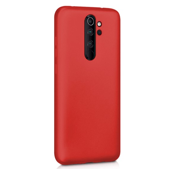 Microsonic Matte Silicone Xiaomi Redmi Note 8 Pro Kılıf Kırmızı 2