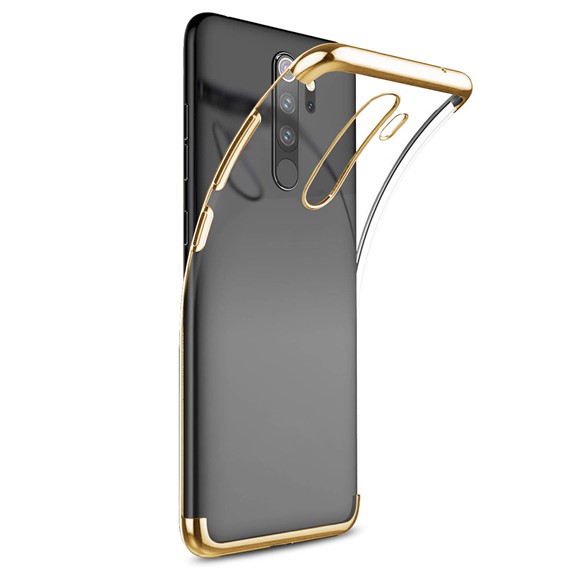 Microsonic Xiaomi Redmi Note 8 Pro Kılıf Skyfall Transparent Clear Gold 2