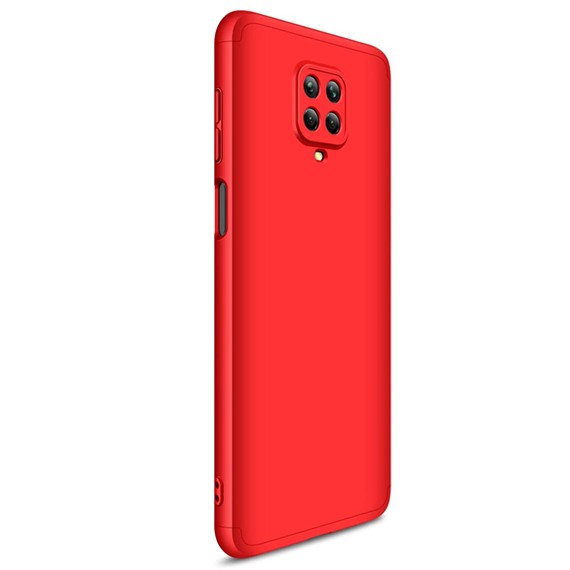 Microsonic Xiaomi Redmi Note 9 Pro Kılıf Double Dip 360 Protective Kırmızı 2