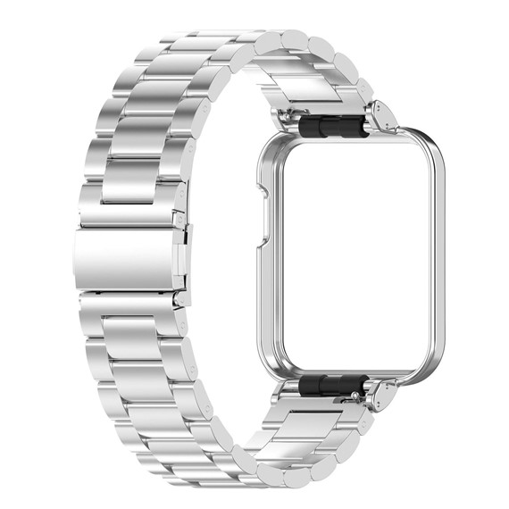 Microsonic Xiaomi Redmi Watch 2 Lite Metal Stainless Steel Kordon Gümüş 1