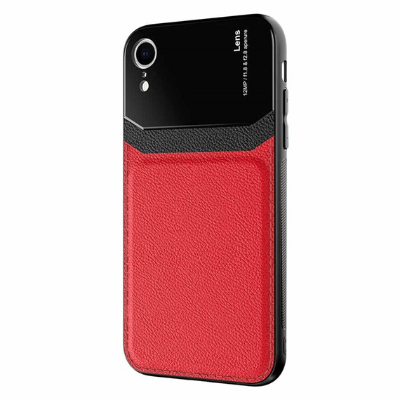 Microsonic Apple iPhone XR Kılıf Uniq Leather Kırmızı 2