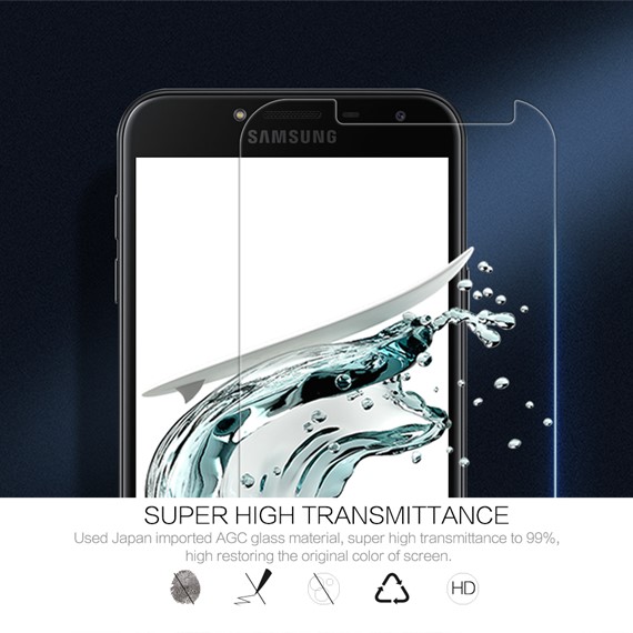 Microsonic Samsung Galaxy J4 Temperli Cam Ekran koruyucu Kırılmaz film 4