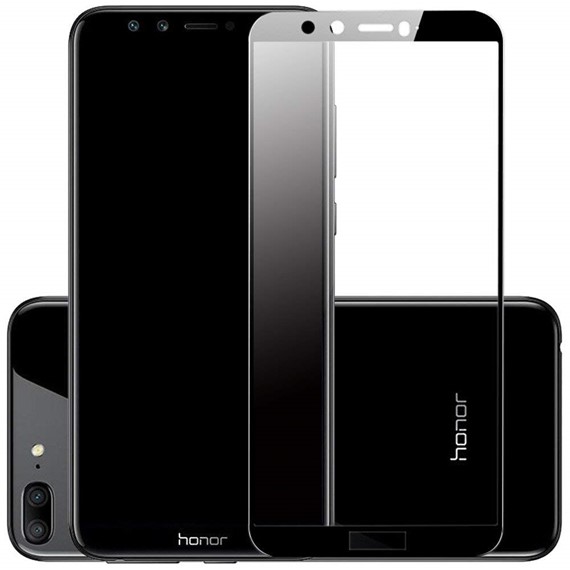 Microsonic Huawei Honor 9 Lite Tam Kaplayan Temperli Cam Ekran koruyucu Kırılmaz Film Siyah 2