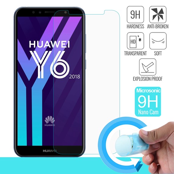 Microsonic Huawei Y6 2018 Nano Cam Ekran koruyucu Kırılmaz film 1