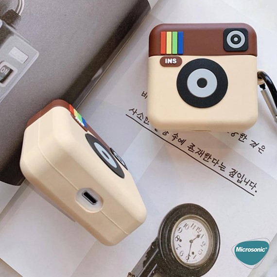 Microsonic Apple AirPods 1 Nesil 2 Nesil Kılıf Instagram 5