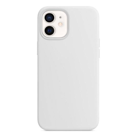 Microsonic Apple iPhone 12 Mini Kılıf Liquid Lansman Silikon Beyaz 2