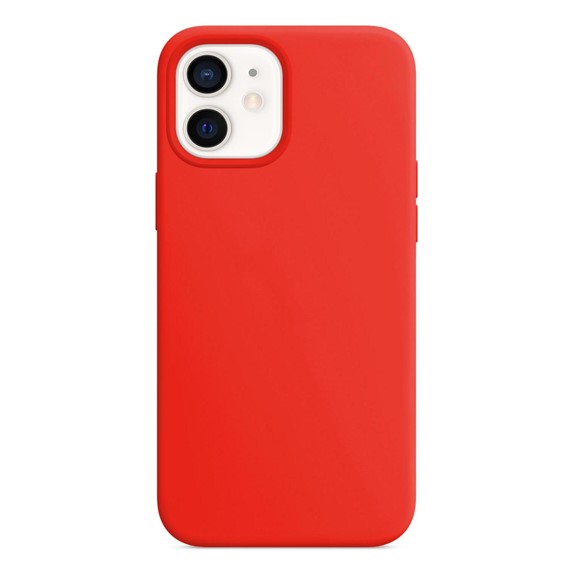 Microsonic Apple iPhone 12 Mini Kılıf Liquid Lansman Silikon Kırmızı 2