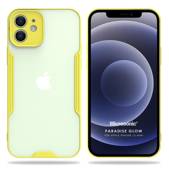 Microsonic Apple iPhone 12 Mini Kılıf Paradise Glow Sarı 1