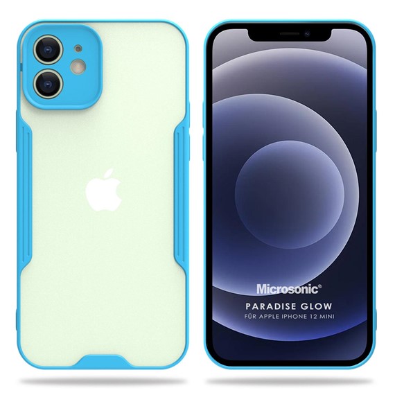 Microsonic Apple iPhone 12 Mini Kılıf Paradise Glow Turkuaz 1