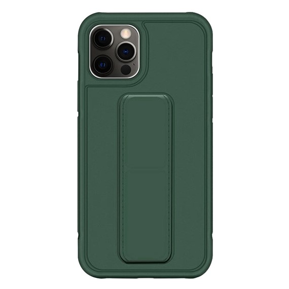 Microsonic Apple iPhone 12 Pro Max Kılıf Hand Strap Koyu Yeşil 2