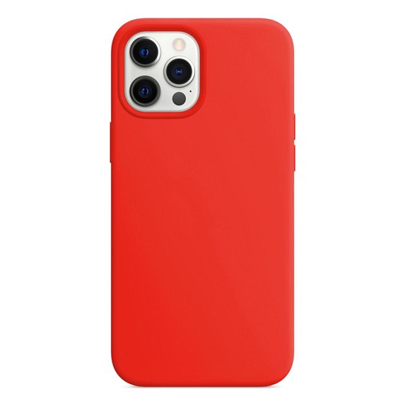 Microsonic Apple iPhone 12 Pro Kılıf Liquid Lansman Silikon Kırmızı 2