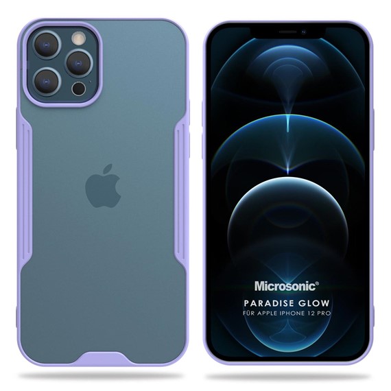 Microsonic Apple iPhone 12 Pro Kılıf Paradise Glow Lila 1