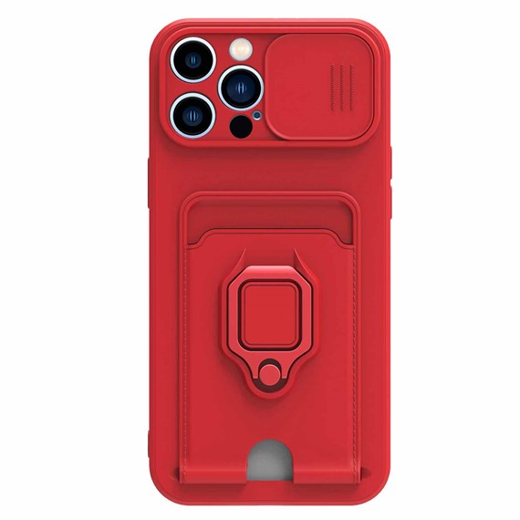 Microsonic Apple iPhone 12 Pro Max Kılıf Multifunction Silicone Kırmızı 2