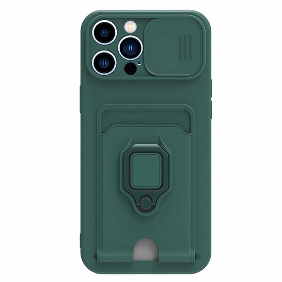 Microsonic Apple iPhone 12 Pro Max Kılıf Multifunction Silicone Yeşil 2
