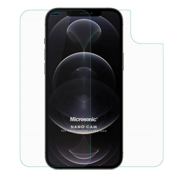 Microsonic Apple iPhone 12 Pro Max Ön Arka Nano Cam Ekran Koruyucu 2