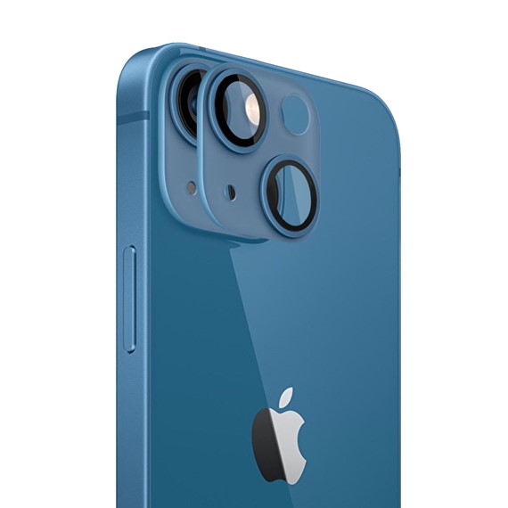 Microsonic Apple iPhone 13 Kamera Lens Koruma Camı V2 Mavi 1