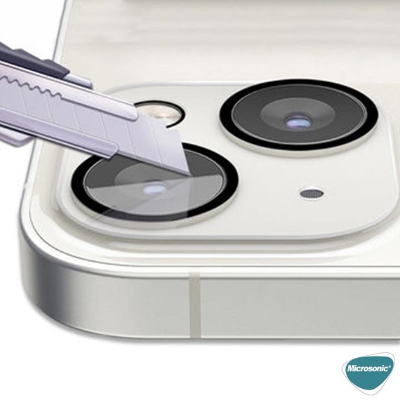 Microsonic Apple iPhone 14 Kamera Lens Koruma Camı 3