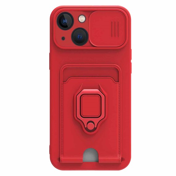 Microsonic Apple iPhone 13 Mini Kılıf Multifunction Silicone Kırmızı 2