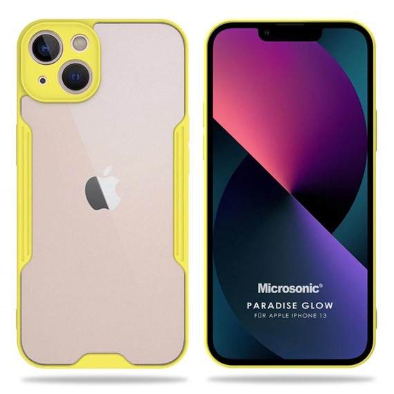 Microsonic Apple iPhone 13 Kılıf Paradise Glow Sarı 1