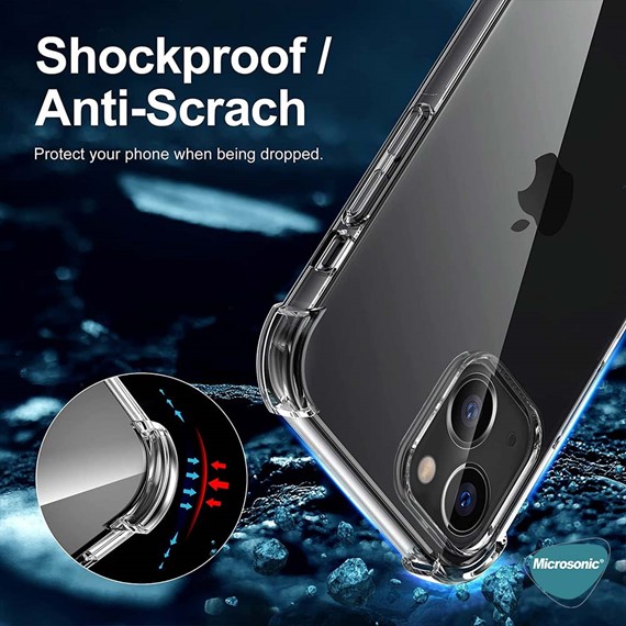Microsonic Apple iPhone 13 Mini Kılıf Shock Absorbing Şeffaf 5