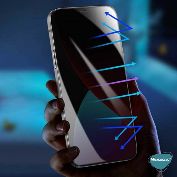 Microsonic Samsung Galaxy S24 Ultra Privacy 5D Gizlilik Filtreli Cam Ekran Koruyucu Siyah 3